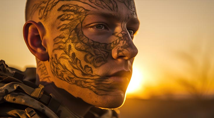 Les tatouages de soldats